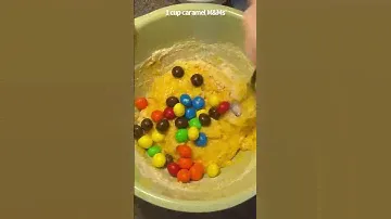 Cake Mix Caramel M&M Cookie Bars