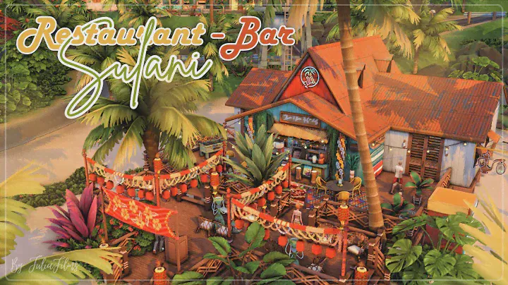 Ресторан-Бар Сулани🌴🌊│Строительство│Restaurant-Bar Sulani│SpeedBuild│NO CC [The Sims 4]